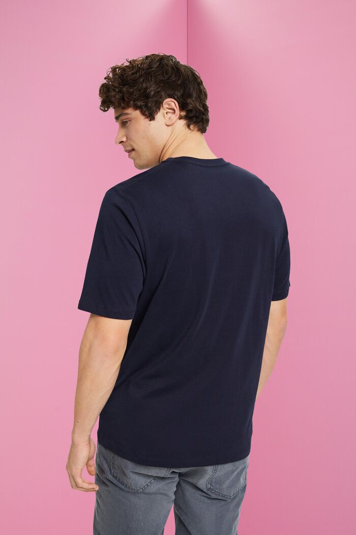 T-shirt in cotone sostenibile, NAVY, detail image number 3