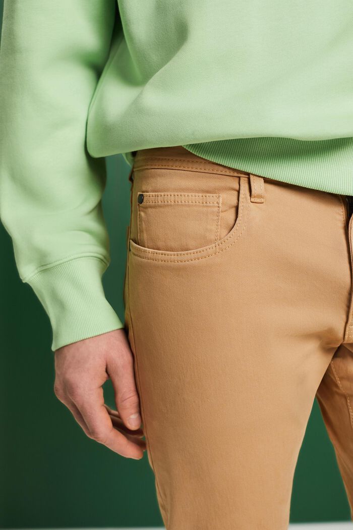 Pantaloni Slim Fit, cotone biologico, BEIGE, detail image number 2