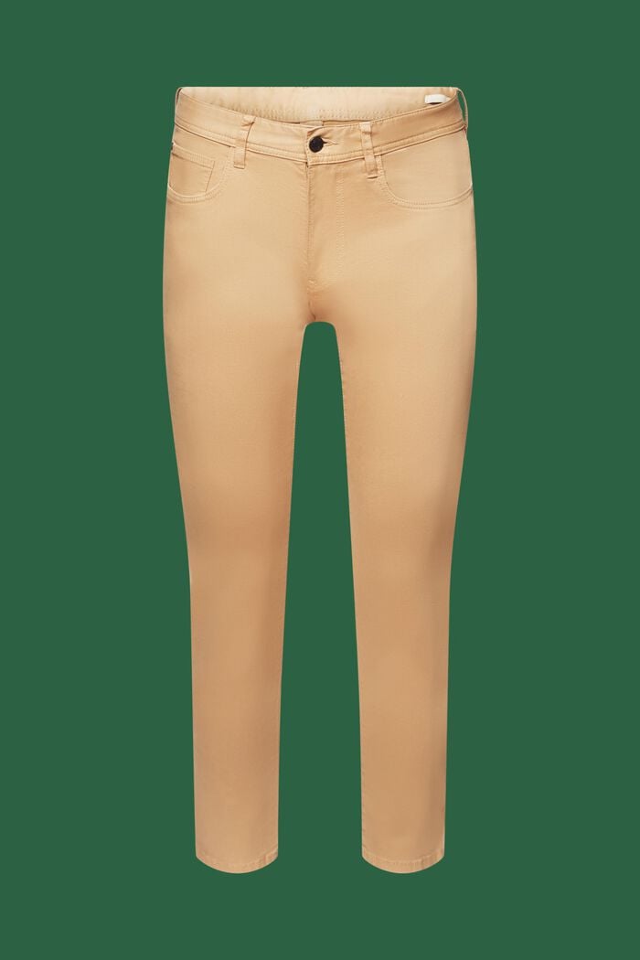 Pantaloni Slim Fit, cotone biologico, BEIGE, detail image number 7