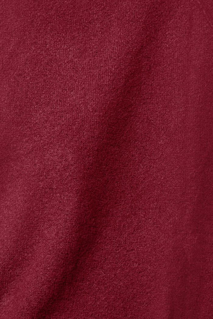 Cardigan in misto lana, CHERRY RED, detail image number 1