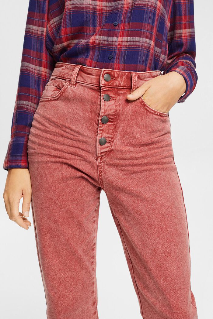 Jeans con lavaggio acido, CINNAMON, detail image number 0