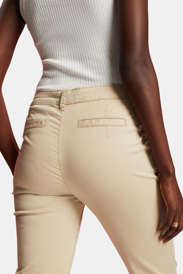 Chino in cotone stretch, SAND, detail image number 4