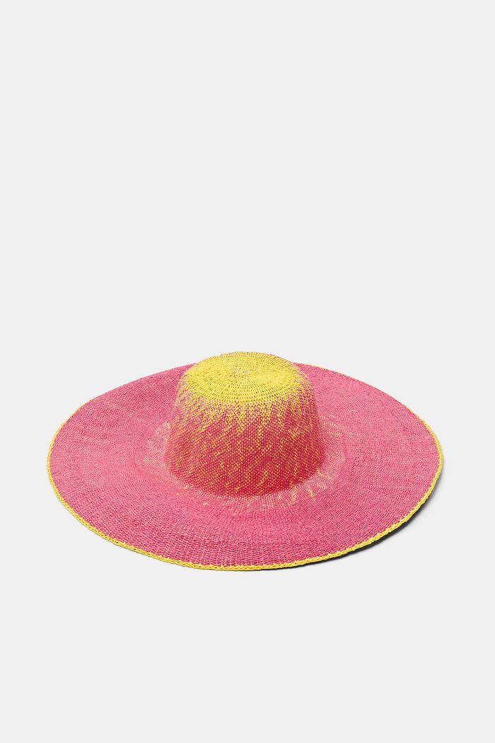 Cappello da sole bicolore sfumato, PINK FUCHSIA, detail image number 0