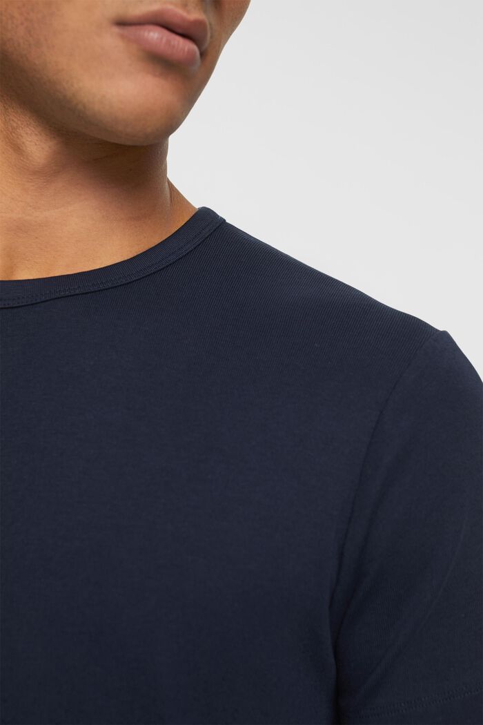 T-shirt in jersey slim fit, NAVY, detail image number 3