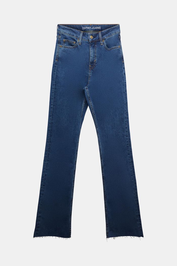 Jeans bootcut a vita molto alta, BLUE MEDIUM WASHED, detail image number 8