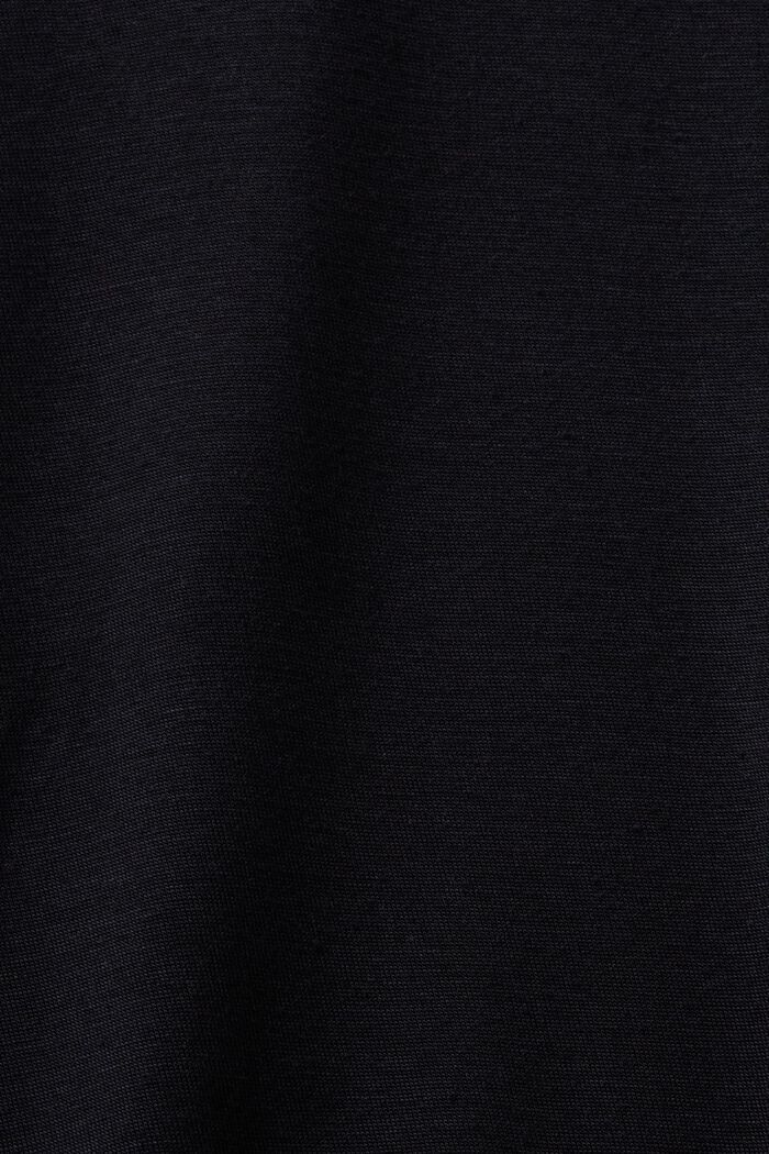 Maglia a maniche lunghe con collo dolcevita, TENCEL™, BLACK, detail image number 5