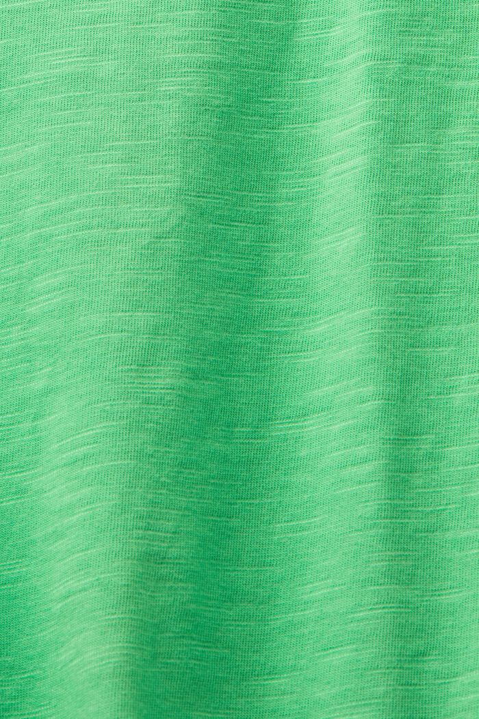 T-shirt in cotone fiammato, GREEN, detail image number 4