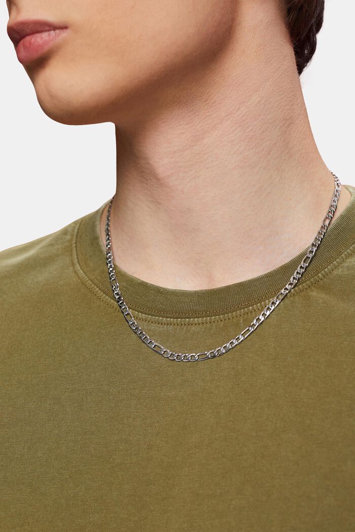 Collana con catena a maglie, acciaio inossidabile, SILVER, detail image number 2