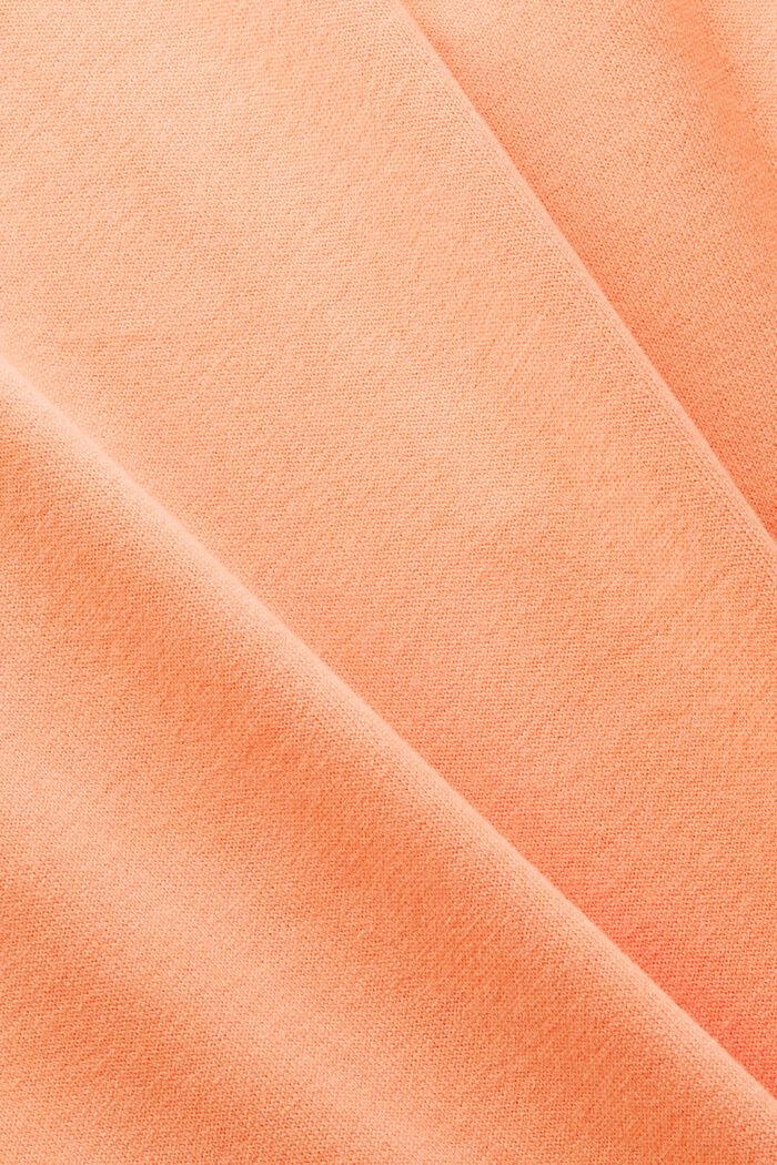 Camicia da rugby in jersey con logo, PASTEL ORANGE, detail image number 4