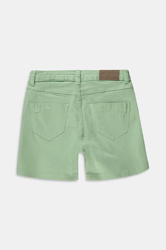 In materiale riciclato: shorts con vita regolabile, PISTACCHIO GREEN, detail image number 1