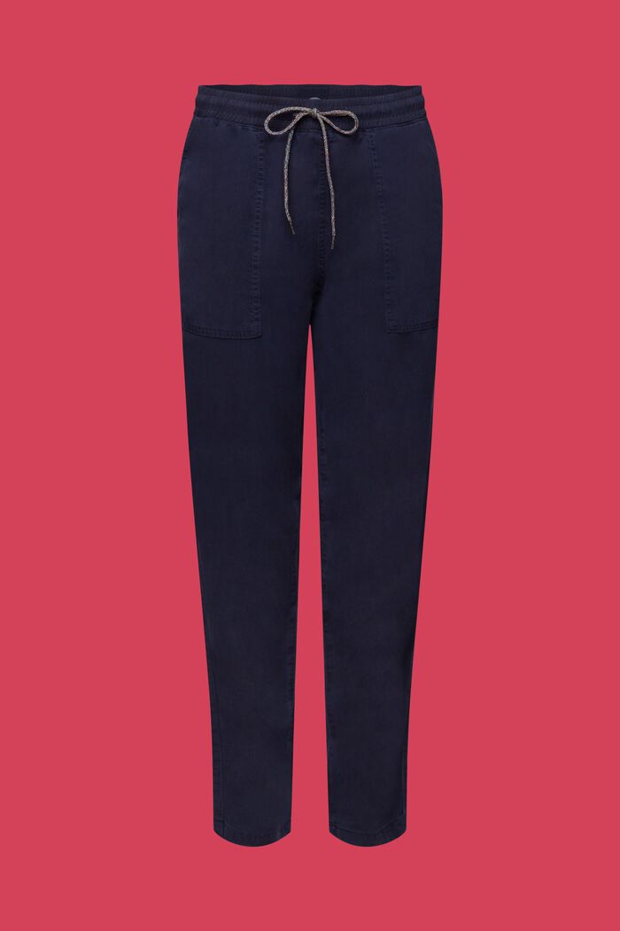 Pantaloni con cintura elastica, NAVY, detail image number 7