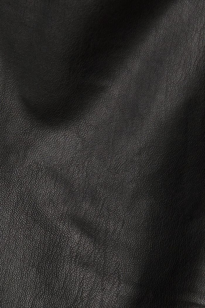 Pantaloni in similpelle, BLACK, detail image number 4
