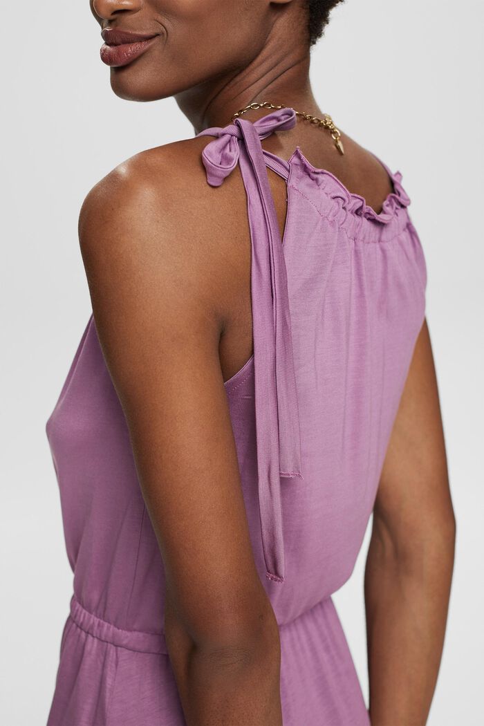 Abito in jersey con ruches in TENCEL™, PURPLE, detail image number 3