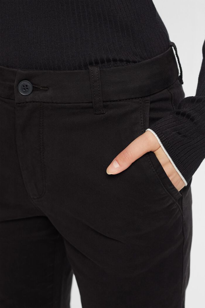 Chino stretch, misto cotone, BLACK, detail image number 2