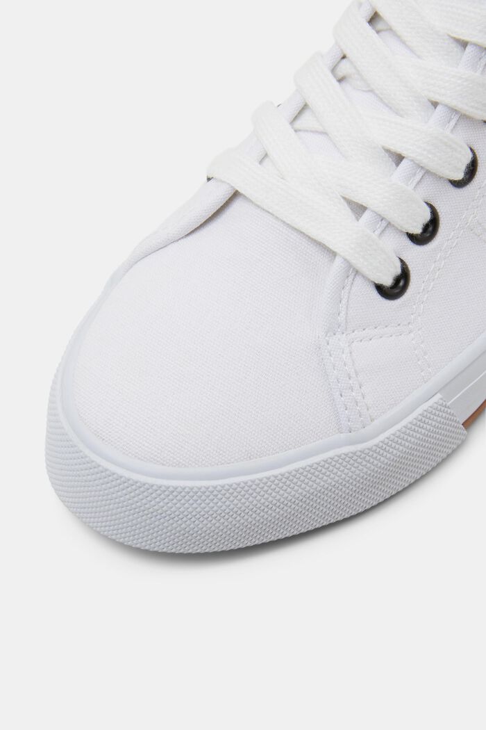 Sneakers alte in tela, OFF WHITE, detail image number 3