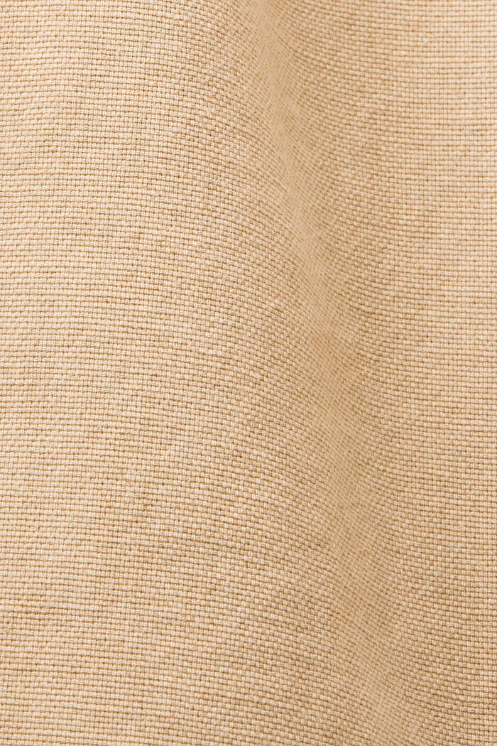 Pantaloni chino in misto lino, SAND, detail image number 6