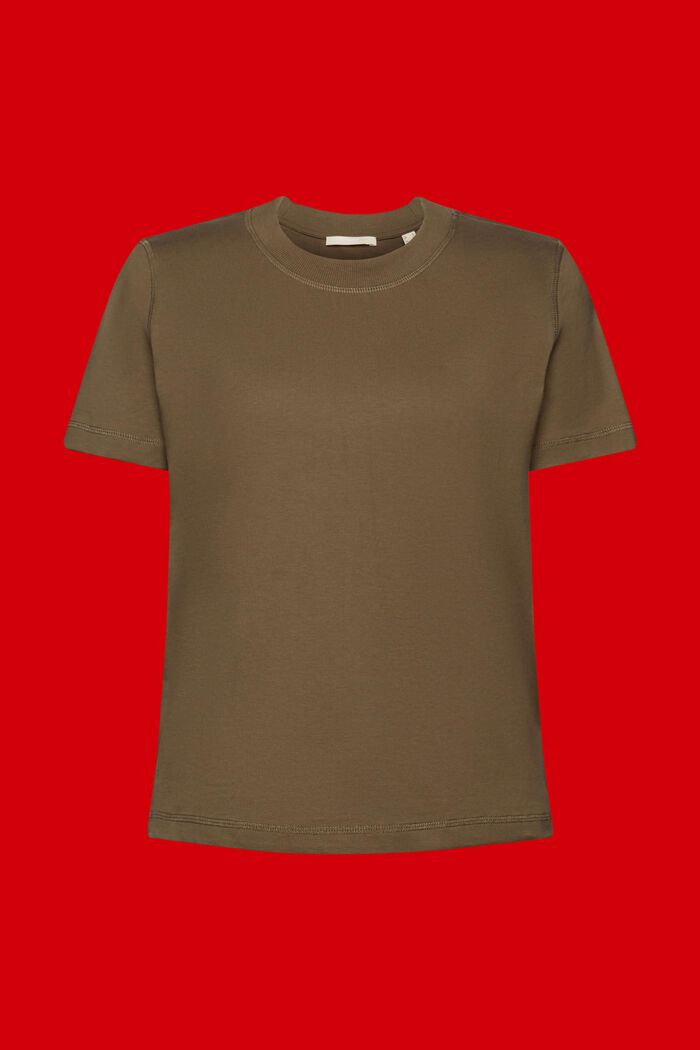 T-shirt Loose Fit, 100% cotone, KHAKI GREEN, detail image number 6