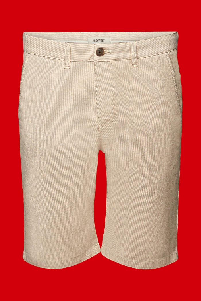 Pantaloncini chino bicolore, LIGHT BEIGE, detail image number 7