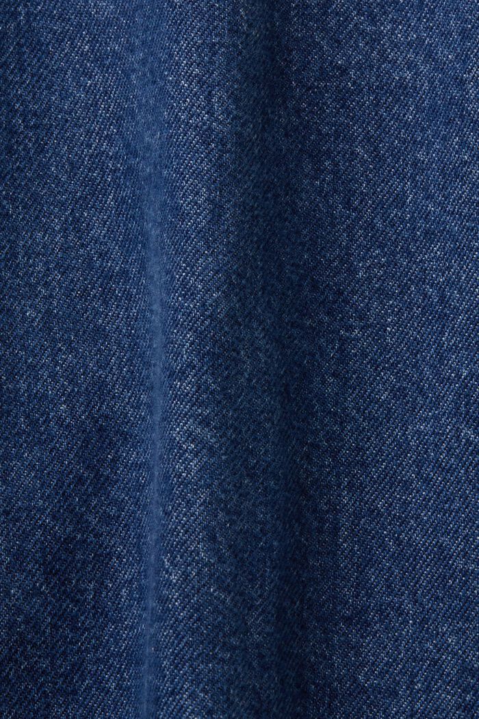 Giacca di jeans oversize, 100% cotone, BLUE MEDIUM WASHED, detail image number 4