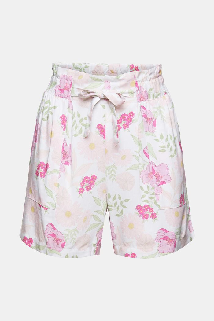 Shorts da pigiama con motivo floreale, LENZING™ ECOVERO™