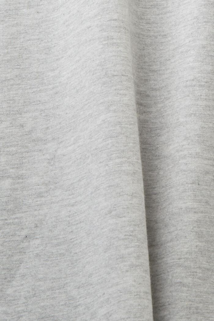 T-shirt girocollo con stampa frontale, LIGHT GREY, detail image number 5