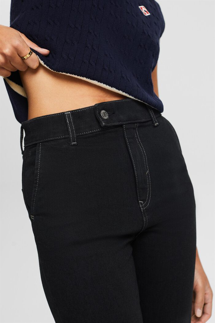 Jeans slim a vita alta, BLACK RINSE, detail image number 2