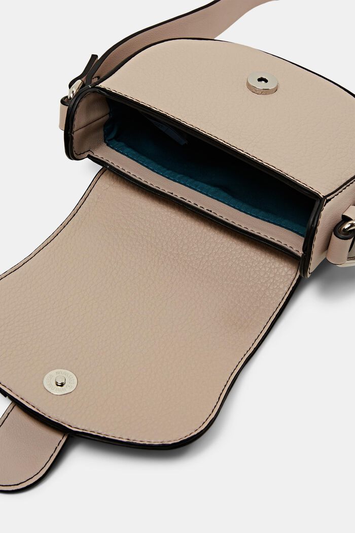 Borsa a tracolla in similpelle, LIGHT BEIGE, detail image number 3