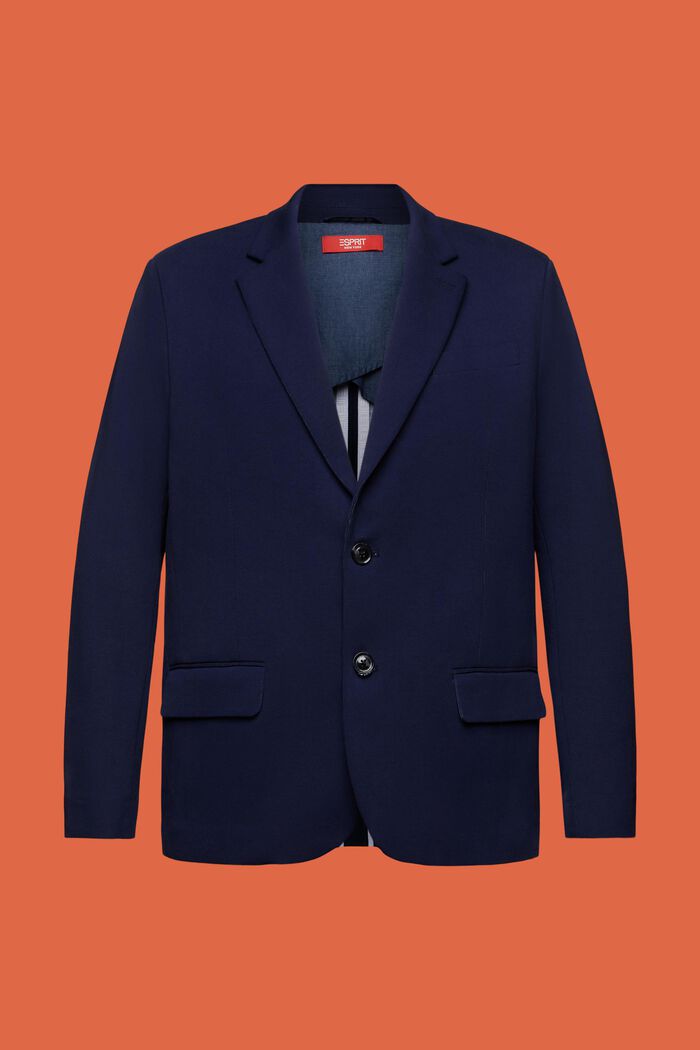 Blazer monopetto in jersey, BLUE RINSE, detail image number 6