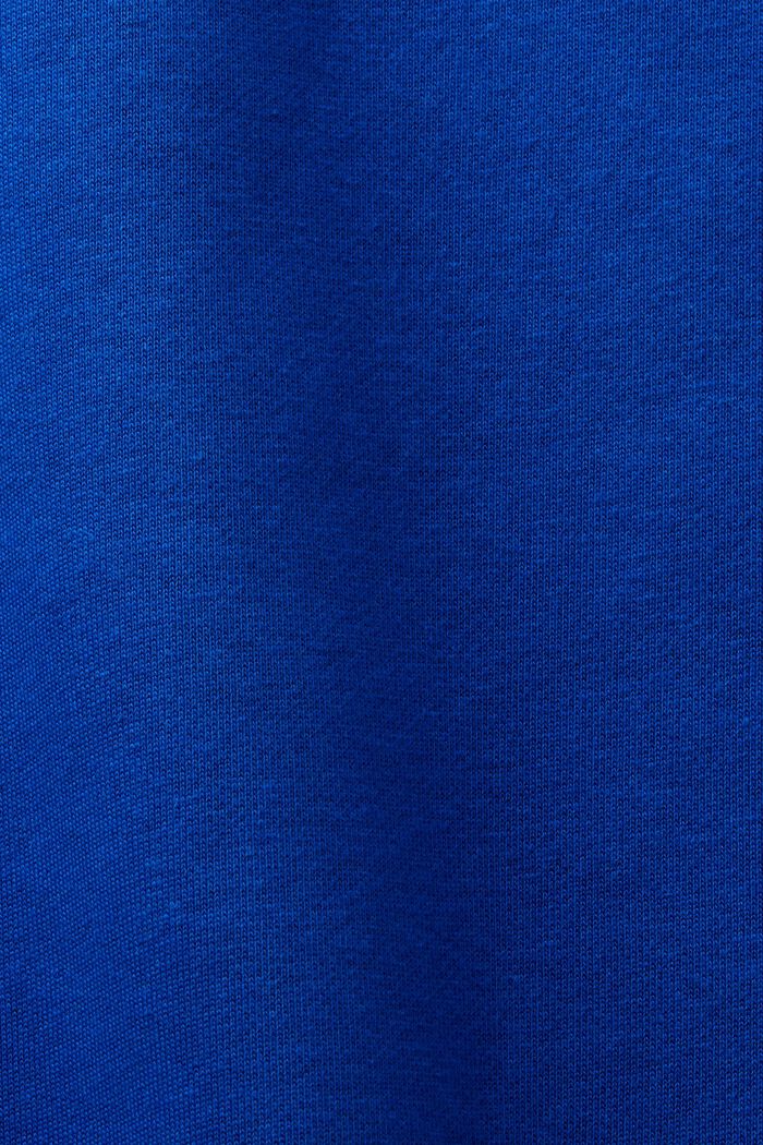 Felpa unisex con logo in pile di cotone, BRIGHT BLUE, detail image number 7