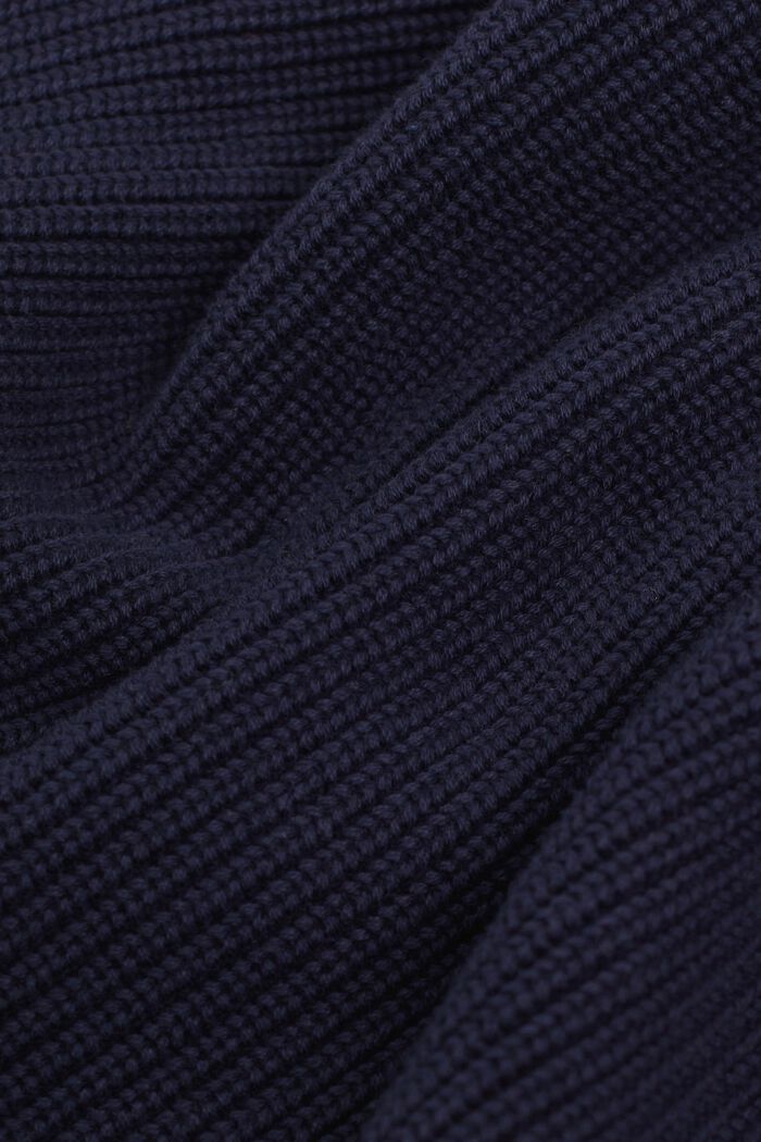 Cardigan stile bomber in cotone, NAVY, detail image number 5