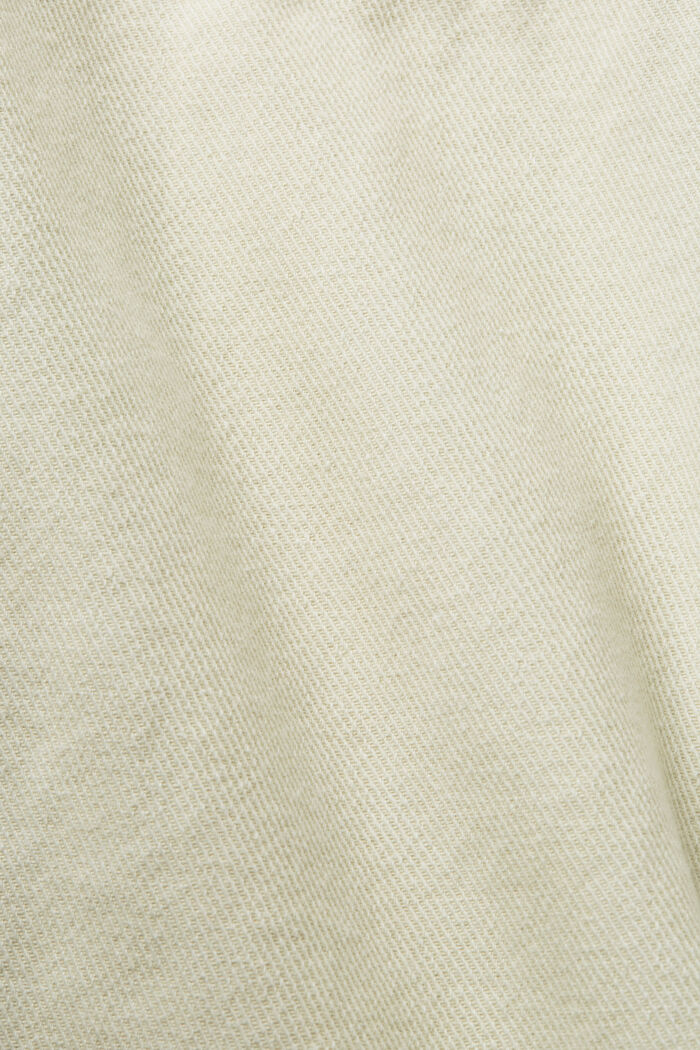 Overshirt in twill, 100% cotone, BEIGE, detail image number 6