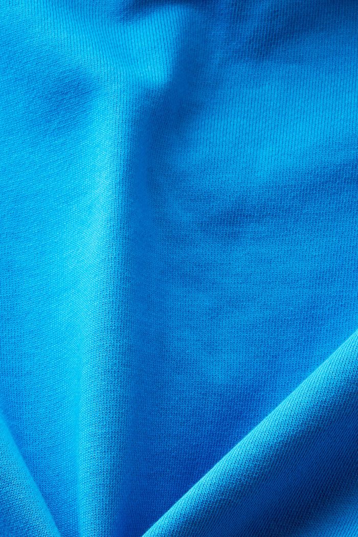 Felpa con cappuccio e logo ricamato, BLUE, detail image number 5