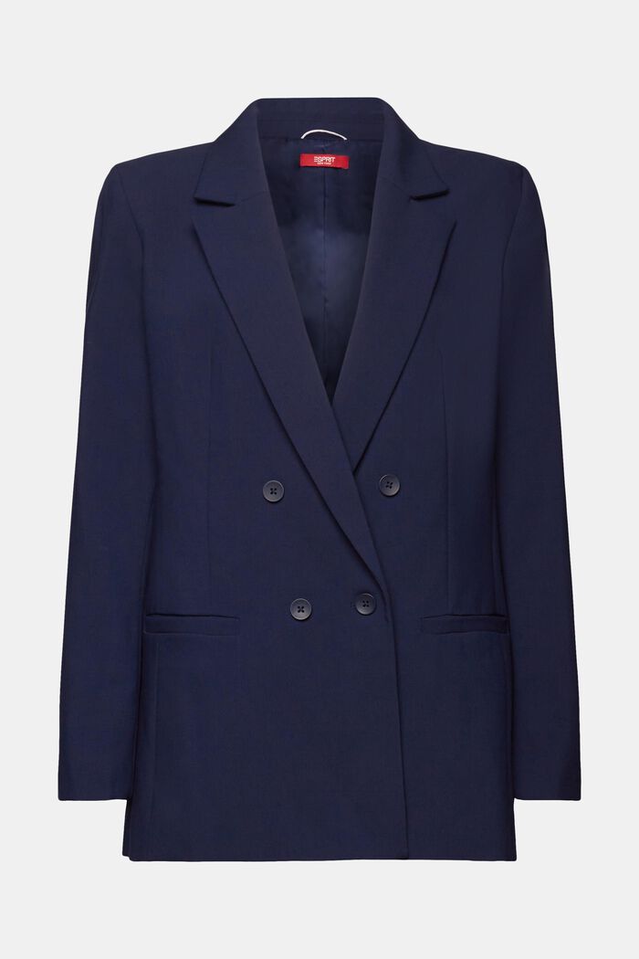 Blazer doppiopetto loose fit, NAVY, detail image number 6