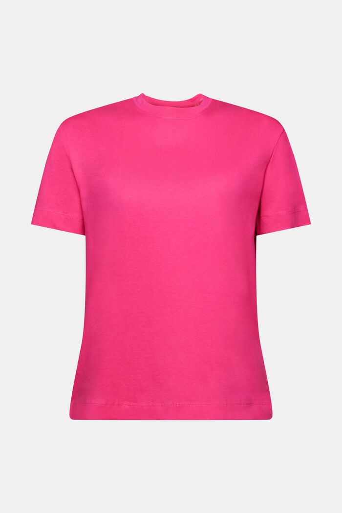 T-shirt con girocollo e maniche corte, PINK FUCHSIA, detail image number 6