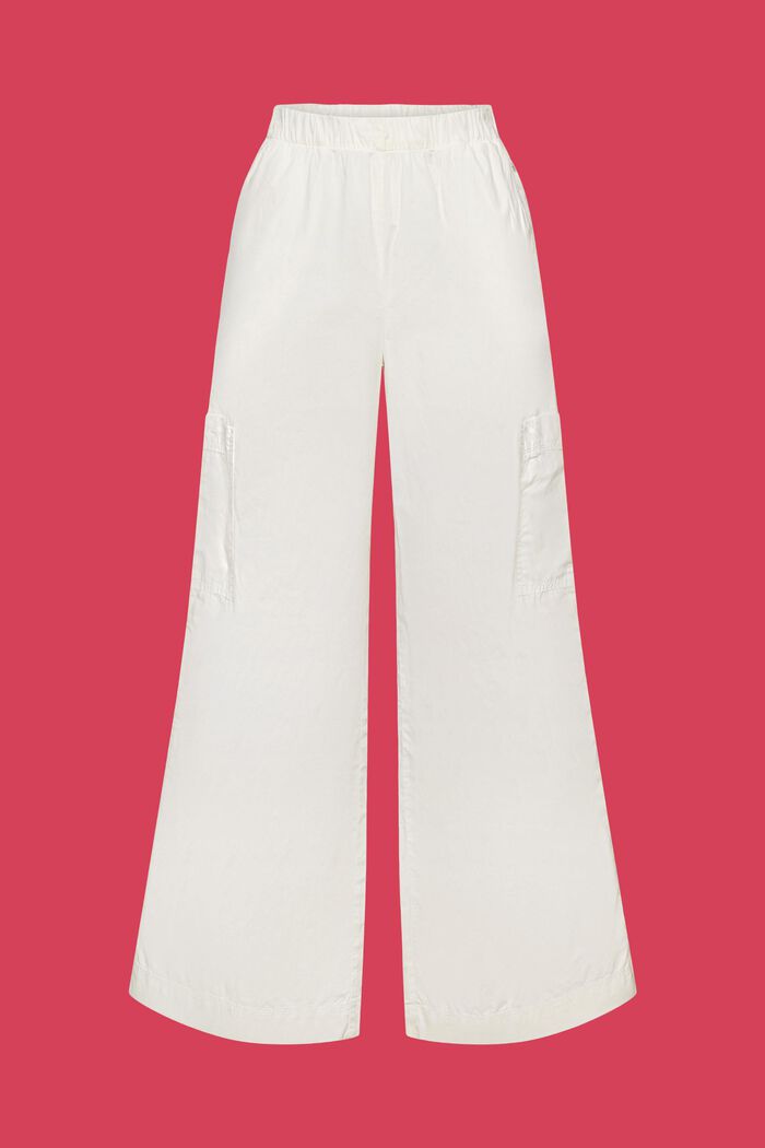 Pantaloni cargo, 100% cotone, OFF WHITE, detail image number 6