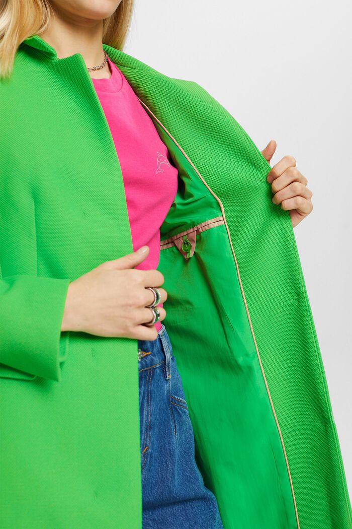 Cappotto con collo a revers, GREEN, detail image number 4