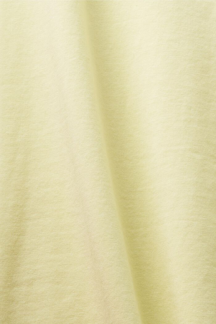 T-shirt a girocollo, LIME YELLOW, detail image number 5