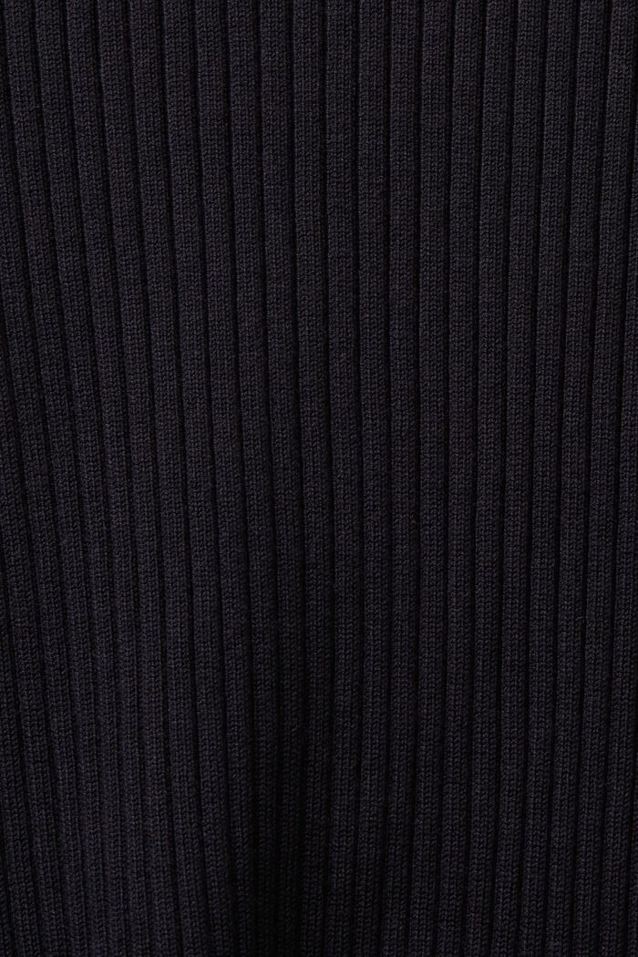 Top a righe in maglia a coste, BLACK, detail image number 5