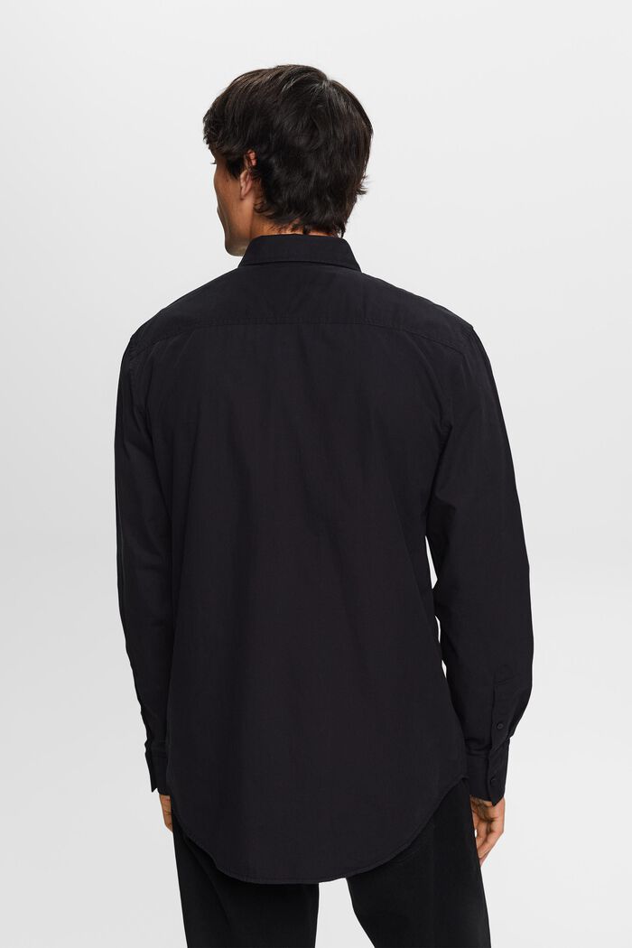 Camicia utility in cotone, BLACK, detail image number 3