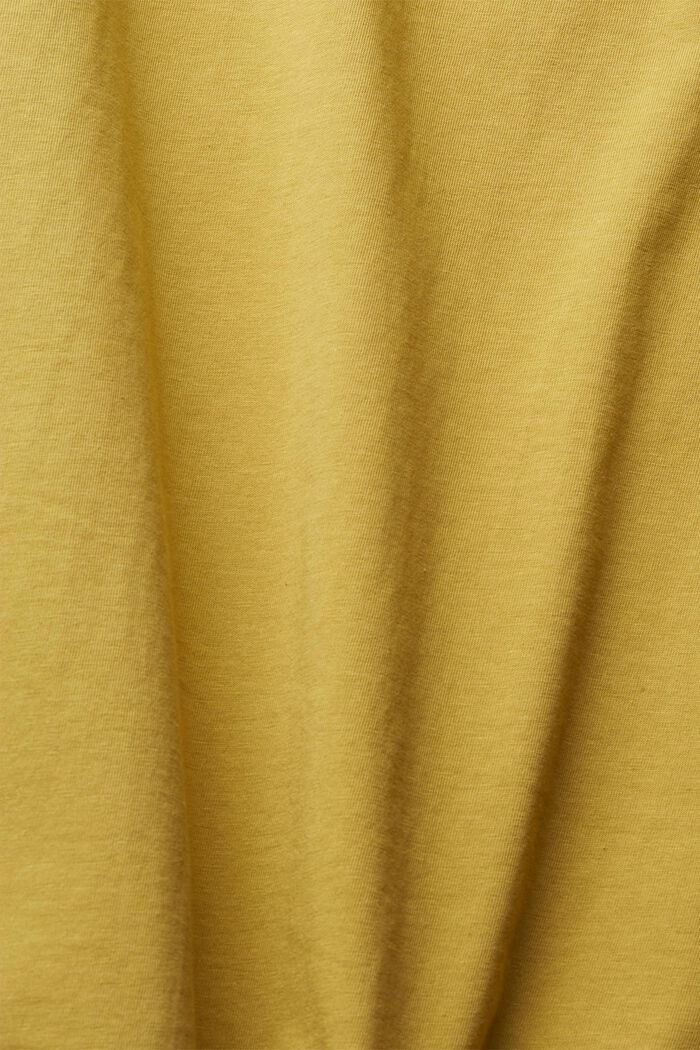 T-shirt con spalle arricciate, OLIVE, detail image number 4