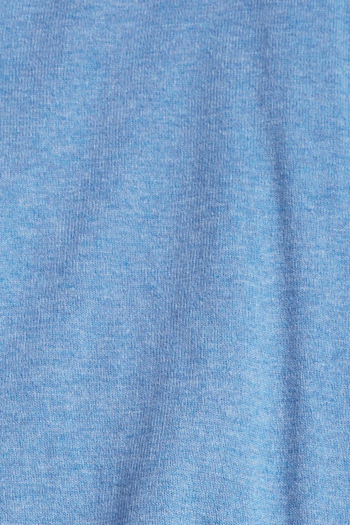 Pullover in maglia sottile in 100% cotone, LIGHT BLUE LAVENDER, detail image number 4
