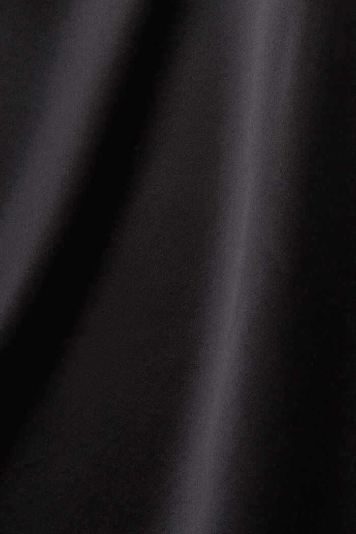 Blusa in raso di seta, BLACK, detail image number 5