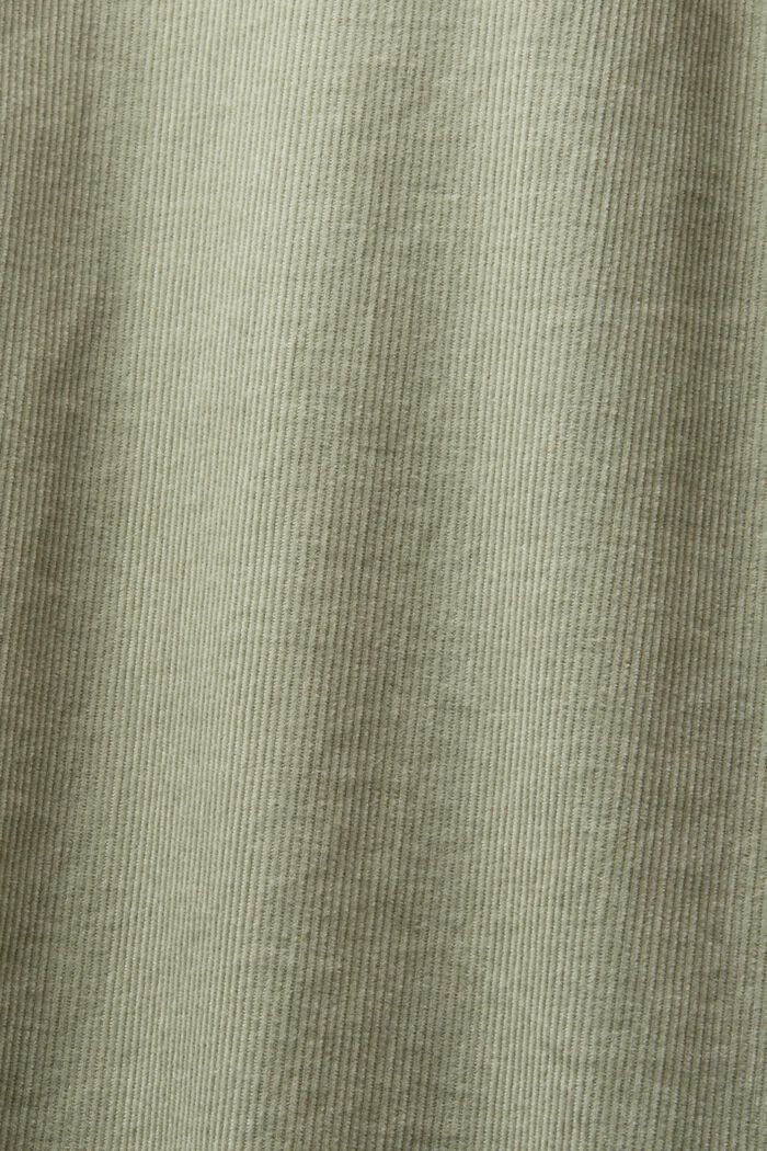 Camicia di velluto, 100% cotone, DUSTY GREEN, detail image number 5
