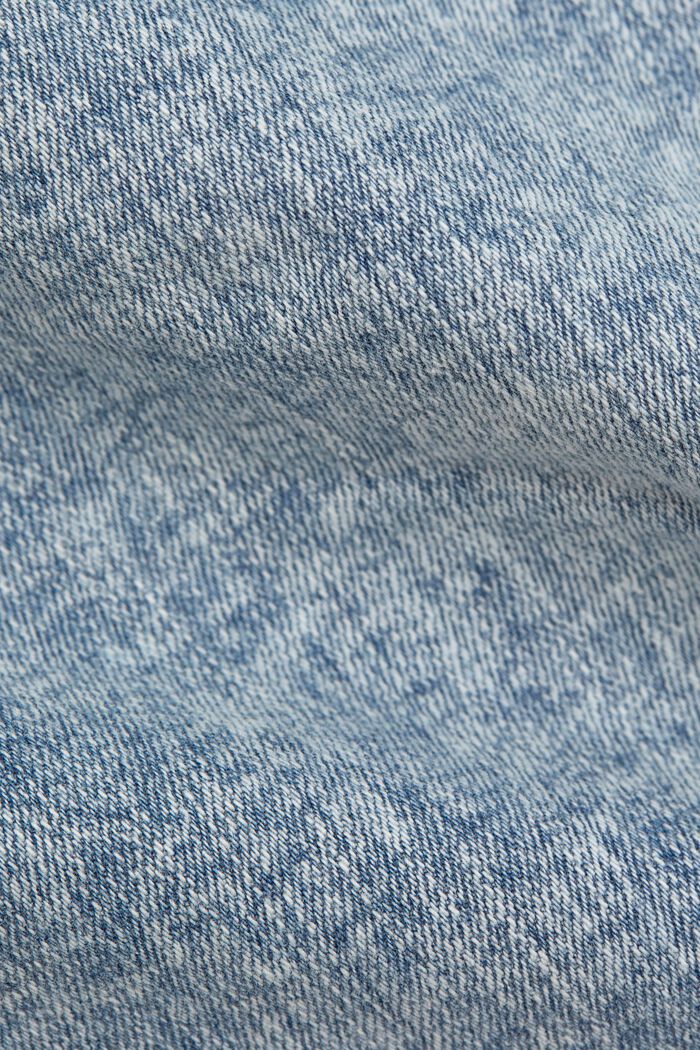Giacca di jeans dal look usato, in cotone biologico, BLUE LIGHT WASHED, detail image number 4