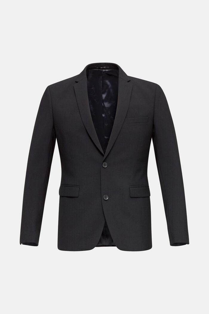 Giacca da completo in misto lana ACTIVE SUIT, BLACK, detail image number 0