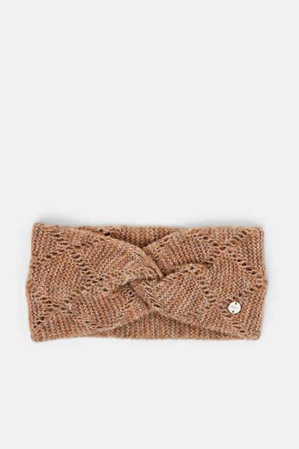 Riciclato: fascia in maglia a giorno con lana