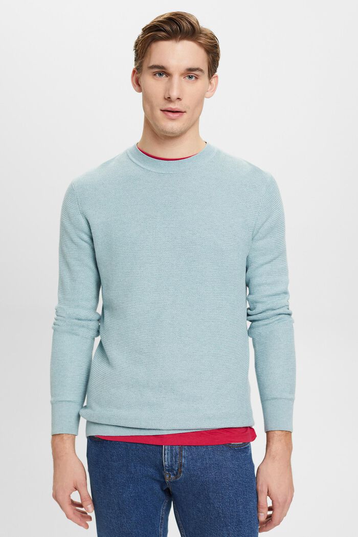 Maglione a righe, GREY BLUE, detail image number 0
