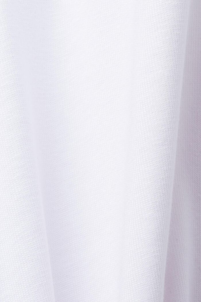Polo in jersey in misto cotone, WHITE, detail image number 5
