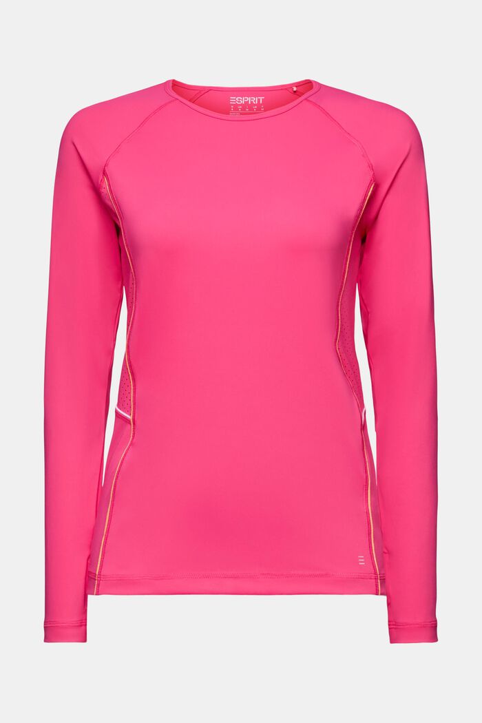 T-shirt active a maniche lunghe, PINK FUCHSIA, detail image number 6