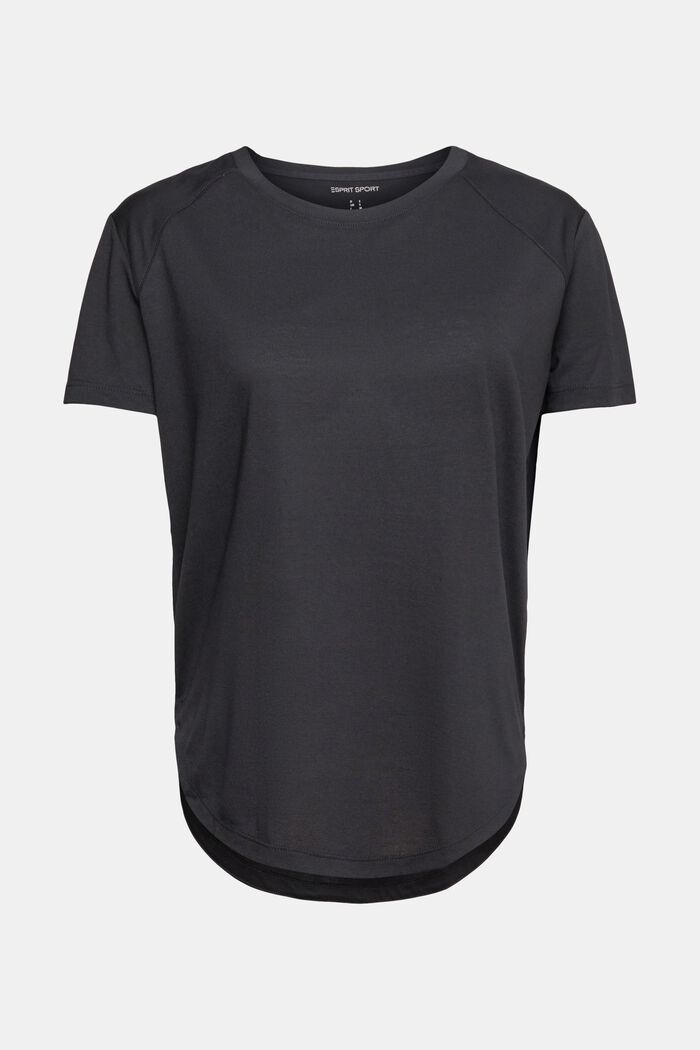 T-shirt active, LENZING™ ECOVERO™, BLACK, detail image number 2